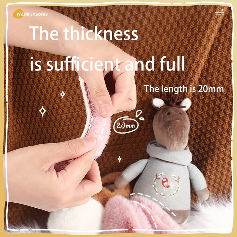Fluffy Kids Insoles Warm Rabbit Hair Children Shoe Pads Fluffy Kids Insoles Warm Rabbit Hair Children Shoe Pads