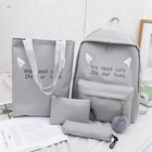 High School High School Student Backpack Custom Modern Cute Women Backpack Multifunction School Bags Set