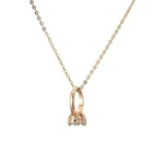 Snake Diamond Ring Diamante Snake Chain Pendant Collar Choker Short Necklace Korean Style