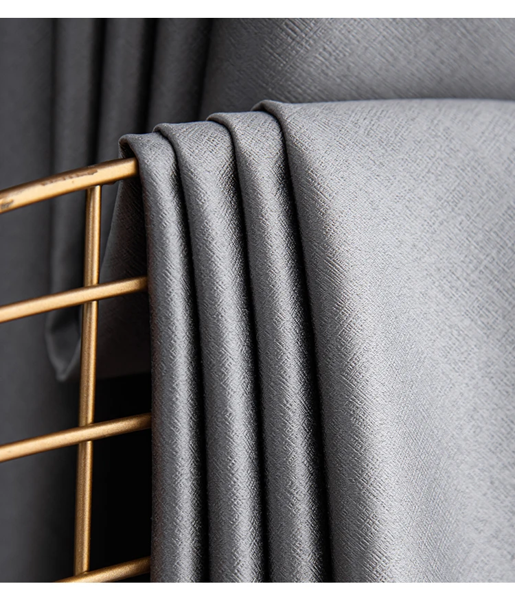 Room Darkening Grey Curtain, Polyester, Grommet - detail 20