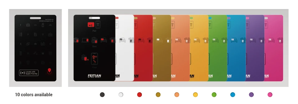 SlimTag 11 Smart GPS Tracker & Locator with SlimTag for Apple Find My for Bluetooth Card Plastic Anti-Lost Device for Bluetooth Tracking