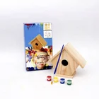 Educational Toys Wooden Educational Toy 2020 DIY Wooden Educational Toys Build And Paint Your Own Bird House Kit