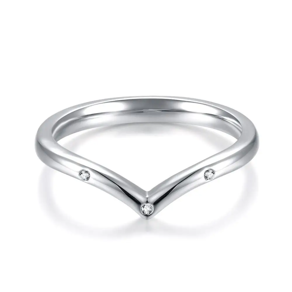 Girls 925 Sterling Silver Wishbone Ring Ladies