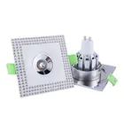 Led Mr16 Factory Aluminum Circular Square Lighting Fixture GU10 Frame LED Module MR16 Crystal Spotlight