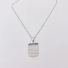 Stainless Pendant Blank Cheap Set Stainless Steel Metal Pendant Jewelry Blank Small Charm Letter Pendant