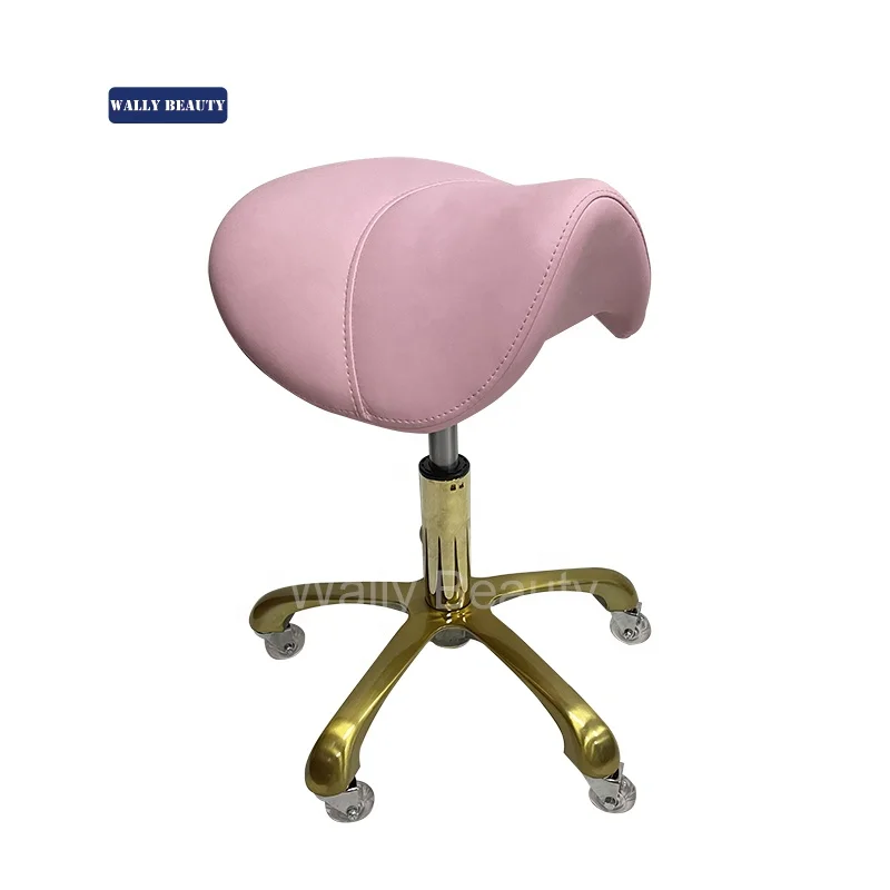 pink saddle stool