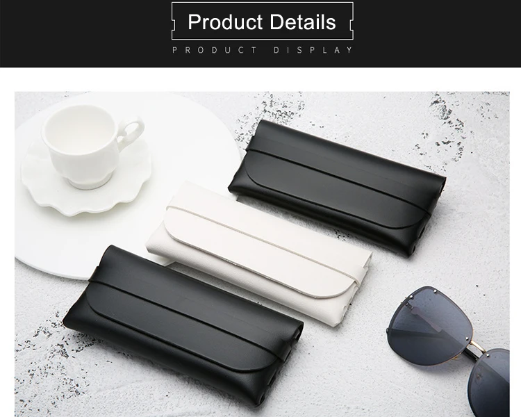 Fashion Customization Handmade Durable Portable PVC Leather Sunglasses Case Glasses Case