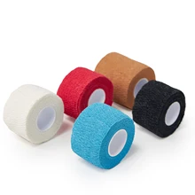 Cohesive Flexible Bandage Cotton Cohesive Bandage sports tape Mixed Color Self Adhesive elastic bandage