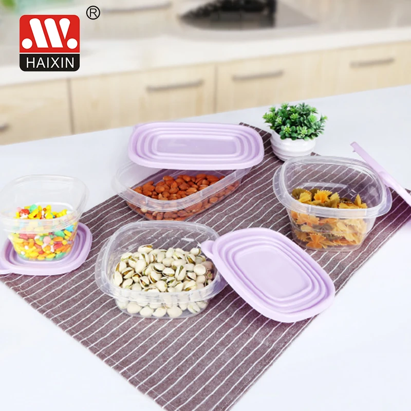 Hot sale food clear plastic container / plastic storage container food packaging  lunch box with lid