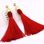 Long Earrings Earrings 2019 Handmade Long Tassel Earrings Drop Fringe Earrings Thread Earrings For Women