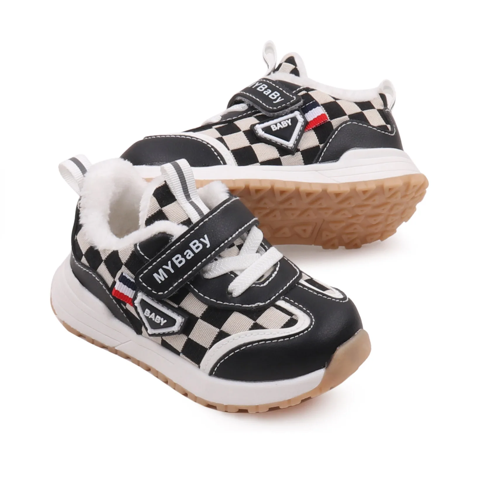 Children's Shoes Autumn and Winter Plus Cashmere Warm Comfortable Casual Fashion Walking Kids Shoes details