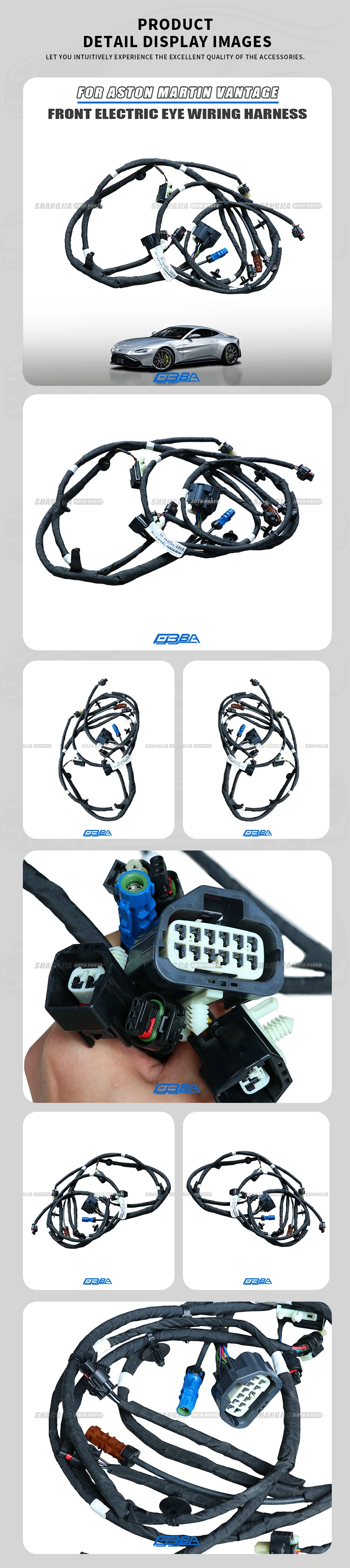 Copper Front bumper Parking Sensor Wire Harness For Aston Martin DB11 Coupe Volante AMR Car Parts HY5315K877AB Wiring Harness factory