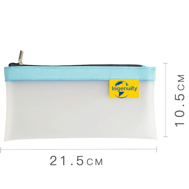 Customizable large-capacity student stationery bag transparent file pencil case bag