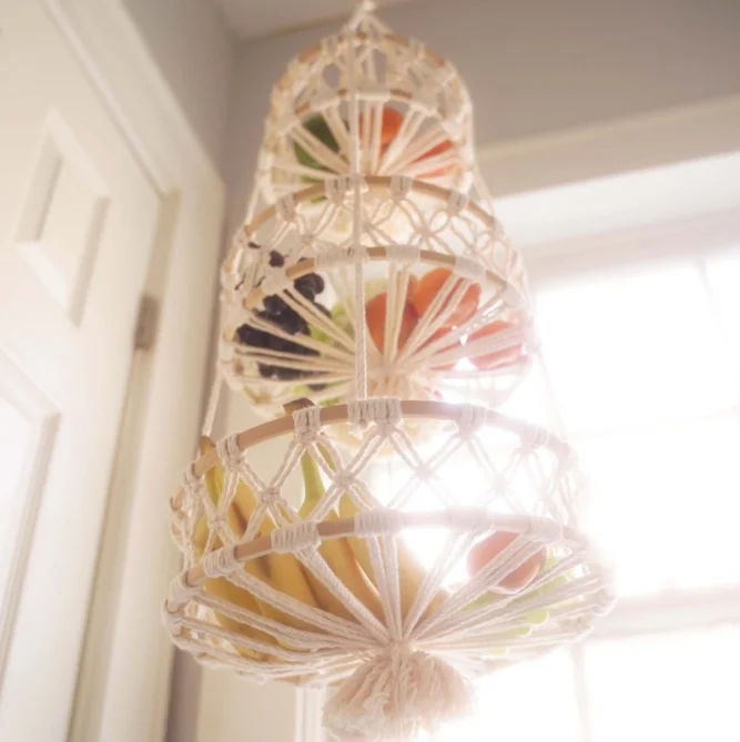 Colorful Handmade Indoor Macrame hangers Pot holders Cotton Plant Hanger For Home Garden Decoration