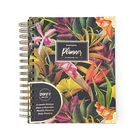 Planner 2022 Flowry Spiral Binding Notebook And Planner Custom With Double Iron Coil And Golden Corner Agenda