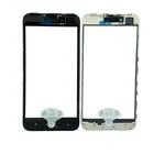 Front Screen Outer Glass With Frame Oca Glue 3 In 1 For IPhone6 6S 7 8 Se Outer Glass Replacement