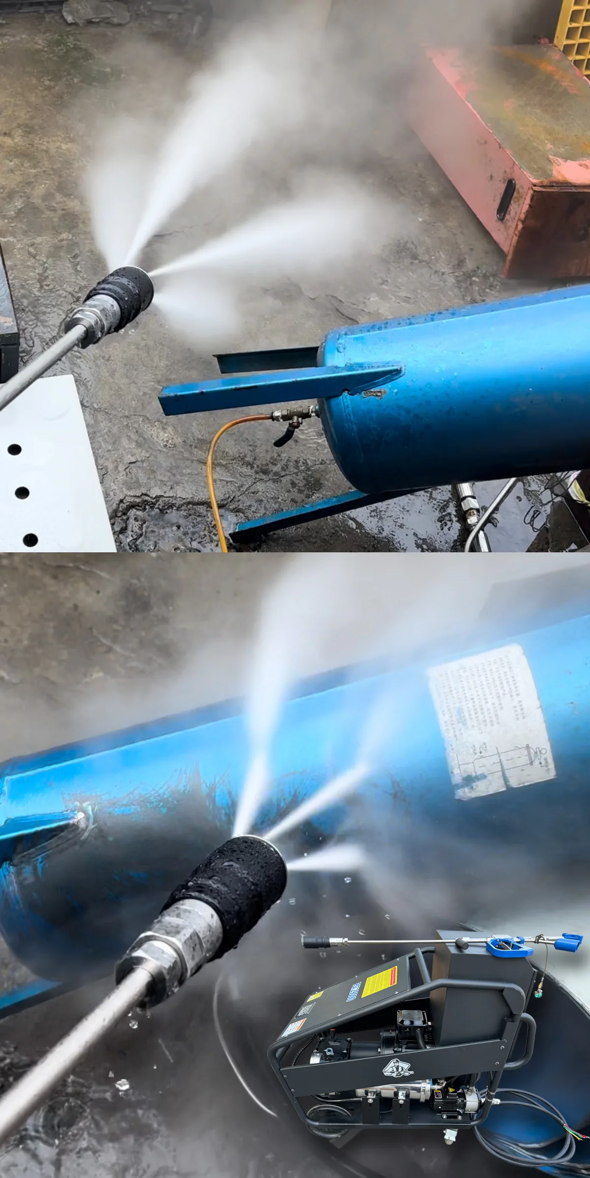product 30kw 29000psi 2000bar 10lpm ky series industrial electric pressure washer strip paint rust voltage can be customized-4