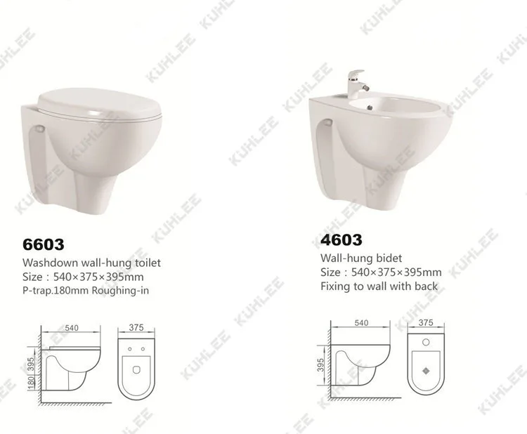 Good Quality Bathroom Lavatory Wc Washdown Wall Hung Ceramic Toilet And Sinks Bidets Sanitary Ware Suite Set