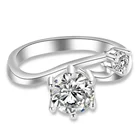 Wedding Ring Rings JZ0028 Unique Ladies Prong Inlaid Engagement Wedding 5a Cubic Zirconia Ring