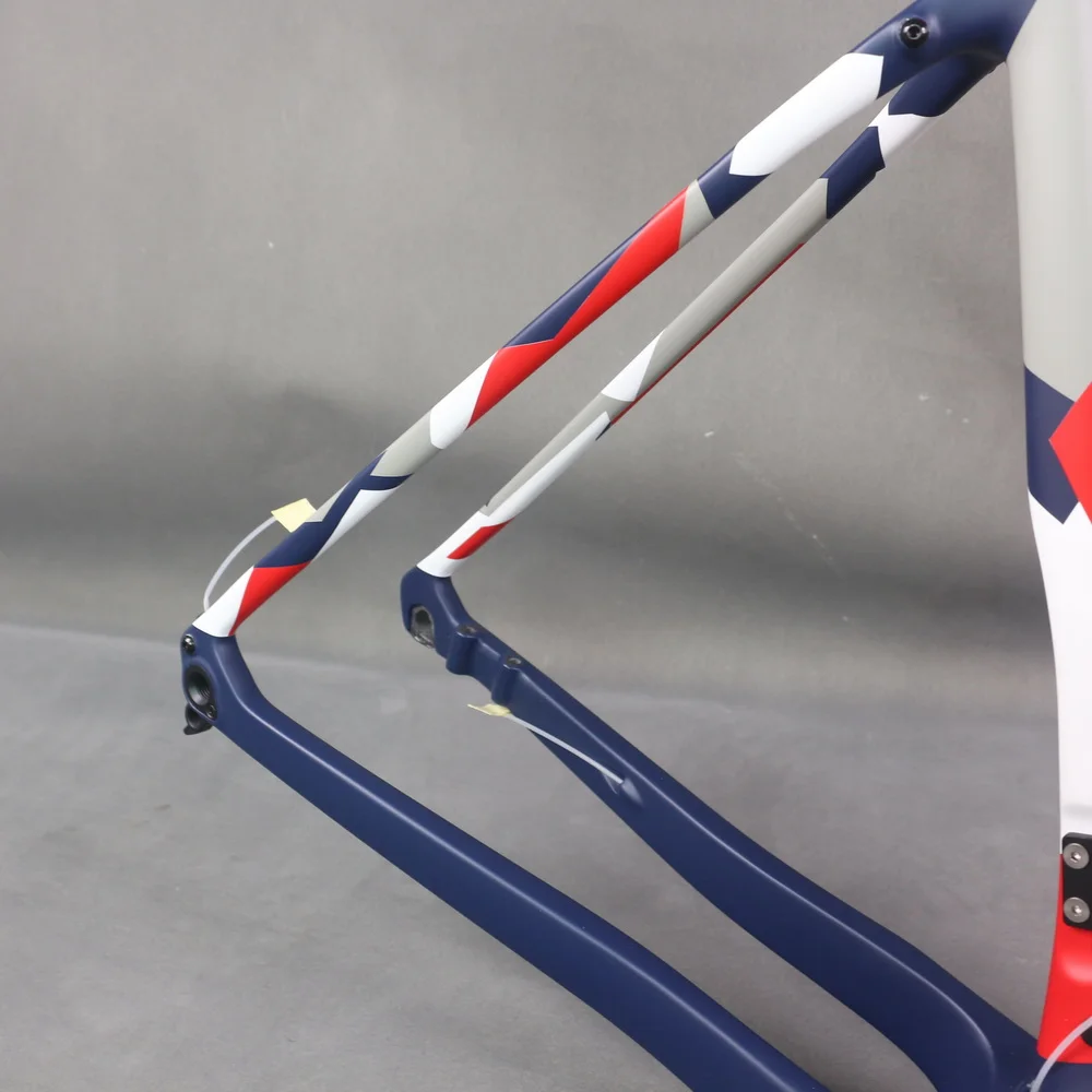 Full Hidden Cable Carbon Fiber T1000 Disc Brake Gravel Bike Frame GR060 Geometric Pattern Design Machine Di2 Compatible