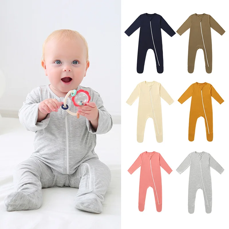 manufacturer Hot Sale Newborn Jumpsuit Wrap Foot Boy Baby Girl Winter Jumpsuits Baby Girl Baby Jumpsuits