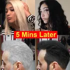 Color New Arrival Organic Non Allergic Fast Anti Grey Color Dark Brown White Black Hair Dye Shampoo