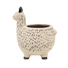 Pot Pottery Pot Wholesale Hot Sale Lovely Instgram 3D Unique Alpaca Lama Flower Succulent Pot In Pottery Clay Ceramic