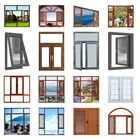 Windows Aluminium Window Hung Sliding Aluminum Bi Fold Window Fold Up Glass Casement Windows