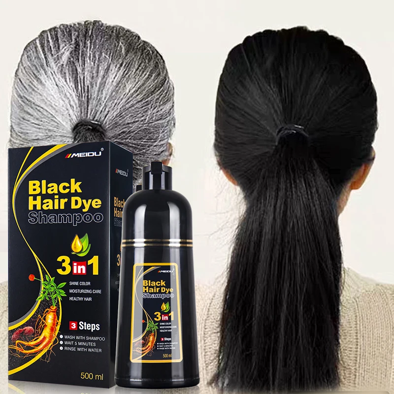 black hair colour shampoo for gray hair