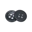 Black Buttons Buttons New Style Black 4 Hole Round Resin Buttons For Coat
