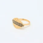 Black Rings Simple Design Dropping Oil Black Color Enamel Punk Party Finger Rings