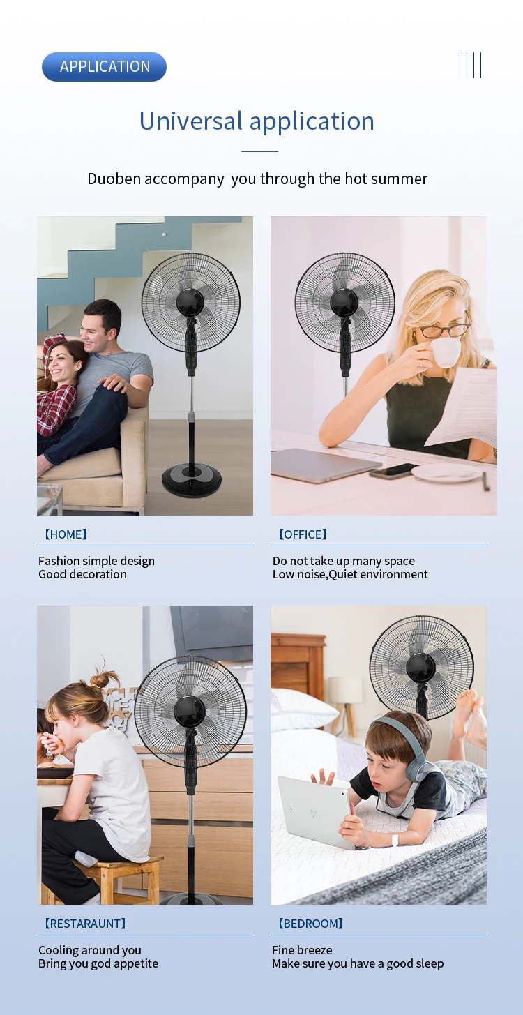 Quality Stand Electric Fan, Portable, Metal - detail 10