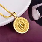 Gold Necklace Dr. Jewelry 18K Gold Medusa Dainty Hip Hop Women Necklace