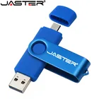 Usb 64gb 4gb JASTER 2 IN 1 OTG USB Flash Drive 128GB 64GB 32GB 16GB 8GB 4GB USB2.0 Pendrive For Phone And PC