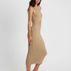 Special Special Design Widely Used Straight Knee Length Plain Casual Dress