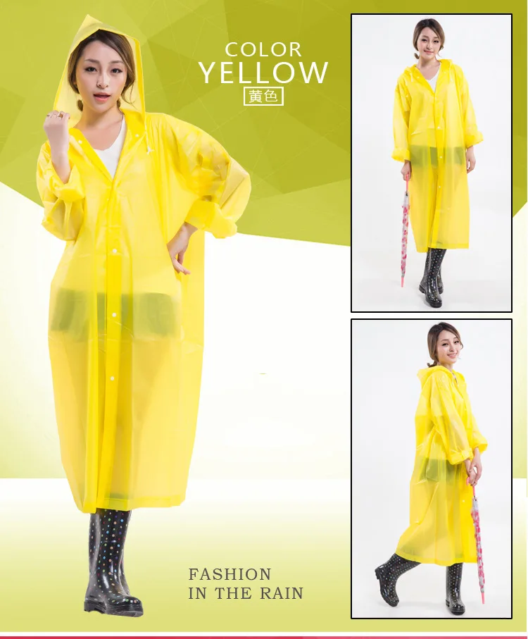 Mens Womens Waterproof Raincoats Long Jacket EVA Button Hooded Raincoat Coats Poncho Rainwear.jpg