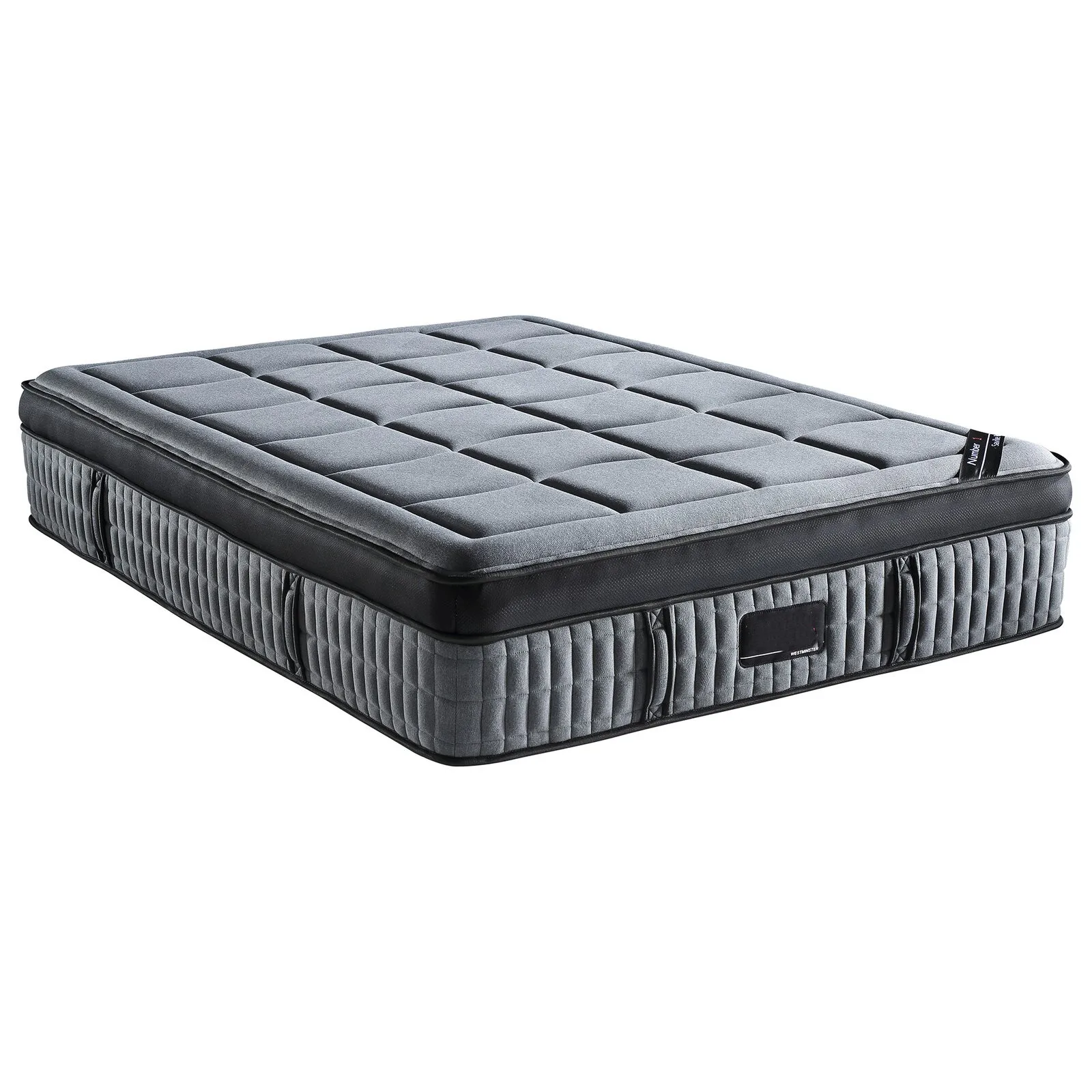 Super comfortable euro top full size pocket spring coils mattress queen king president mattresses