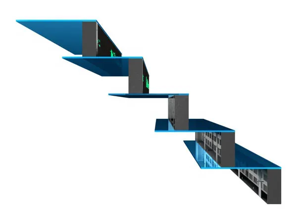 RGX Full Color LED Stairs Display,LED Stairs Screen, Creative LED Stairs Board