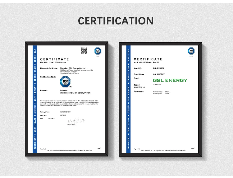 GSL ENERGY Hot Sale CATL Grade A Cell Solar Storage 5Kwh Lithium Battery 51.2V 100Ah Rack Lifepo4 Battery 48V manufacture