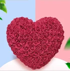 Rose Flowers Artificial Rose New Innovative Product 30cm Heart Shape Rose Artificial Foam Flower With Gift Box