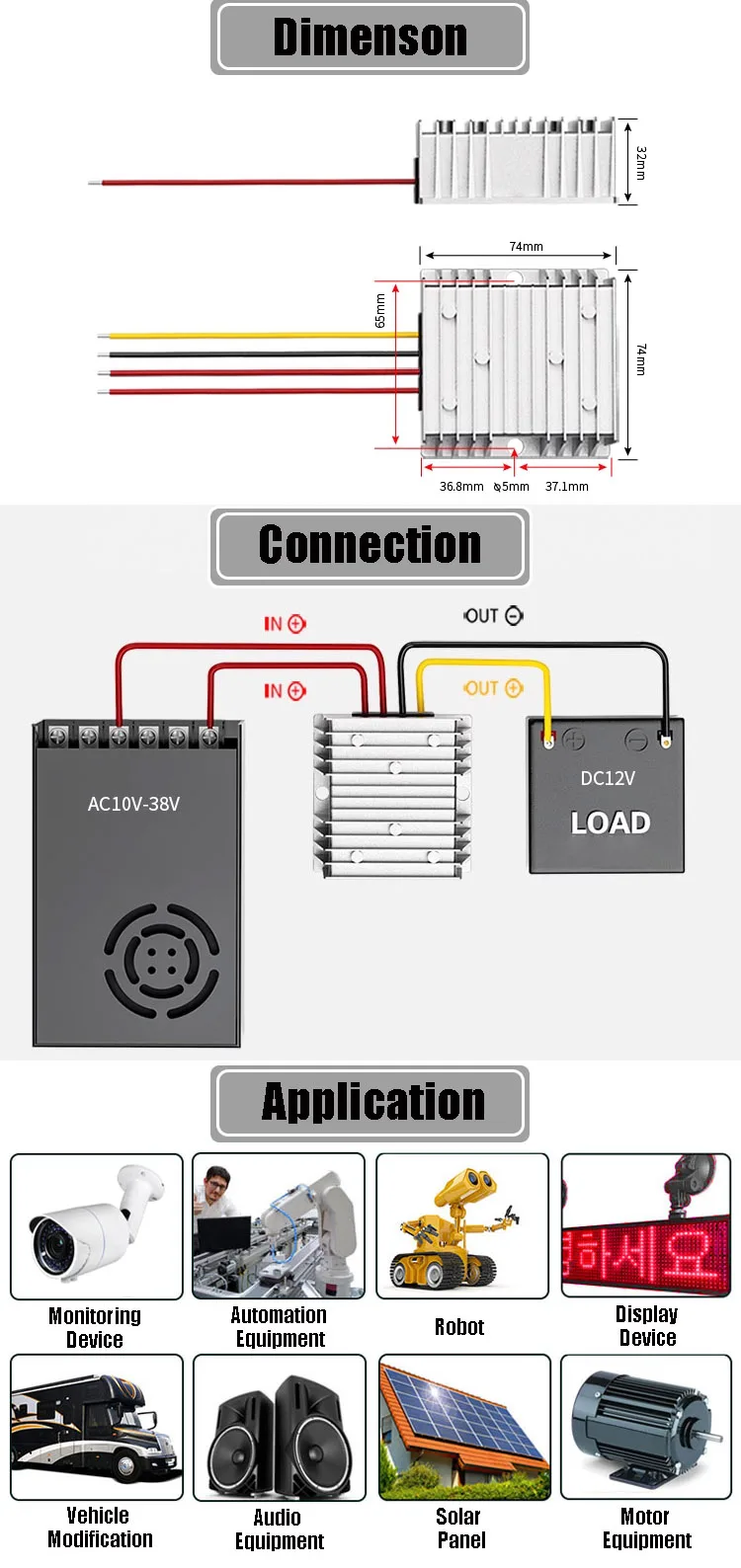 AC TO DC converter Module 