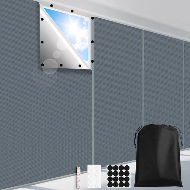 YA SHINE Custom DIY Portable Travel bedroom Temporary blind curtain window Blackout Shades blackout curtain fabric