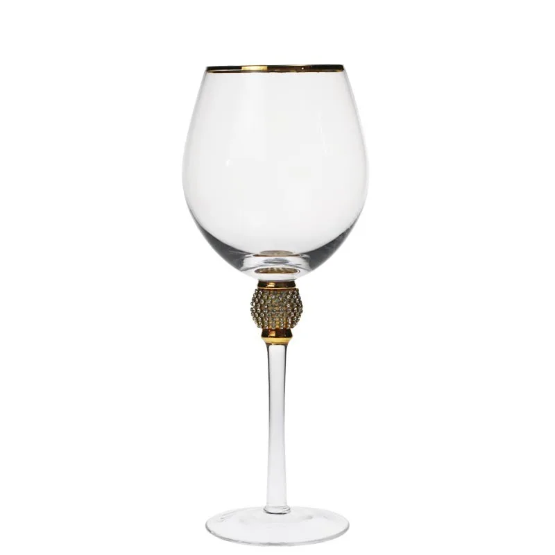 diamond stem wine glasses