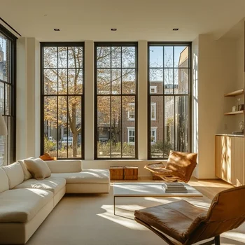 ALUFRONT Manufacturer House Window Aluminium Double Hung Windows