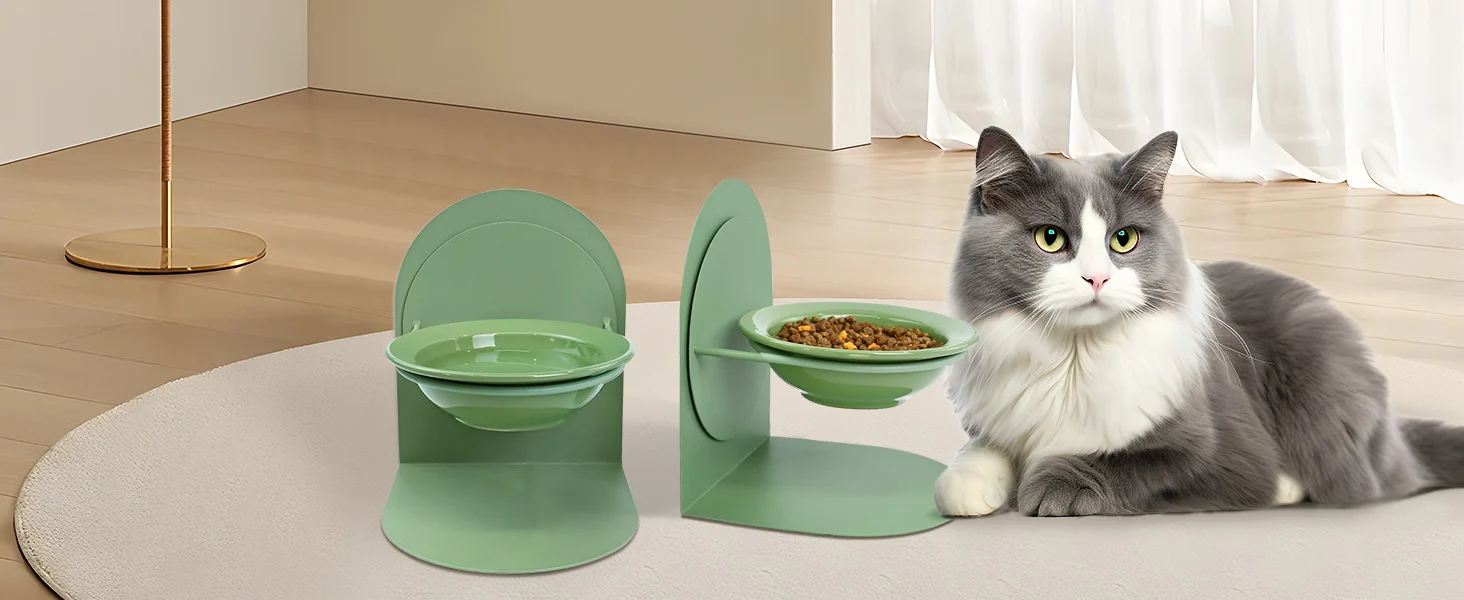 Elevated Cat Food Bowl with Removable Design: Easy Cleaning & Comfort
