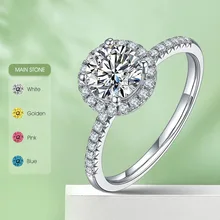 sterling silver  925 moissanite rings vvs moissanite diamond ring wedding moissanite ring  for women diamond