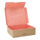 Box Shipping Box Custom Logo Big Luxury Makeup Printed Corrugated Clothing Pink Shipping Box
