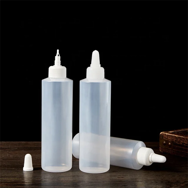 240 ml 320 ml 480 ml PE soft plastic squeeze bottles for tomato ketchup sauce salad food grade
