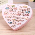 Earrings Errings Factory Direct Earrings Cat Eye Color Stud Errings Mixed Batch 36 Pairs Of Ear Studs Boxed Wholesale