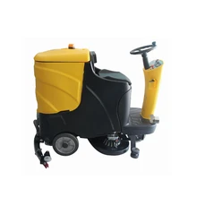 JS C7 Factory Price Large Tank 115L Battery Commercial Cleaning Machine Ride on Floor Scrubber 33 inch